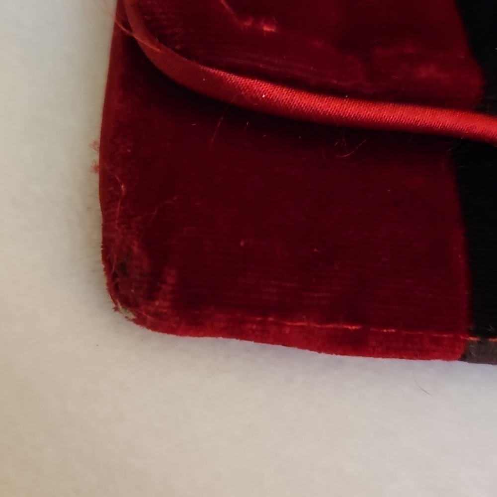 Vintage Multicolor Velvet Striped Carpet Envelope Clutch - Picture 7 of 11